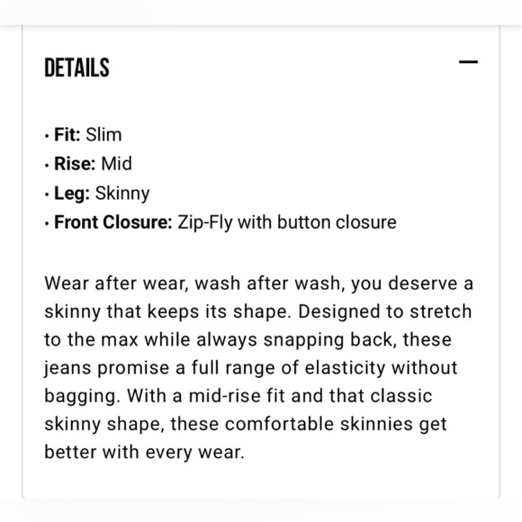 NEW Slim Fit Mid Rise Skinny Leg Jeans- 10 Medium Nightingale - Picture 7 of 13